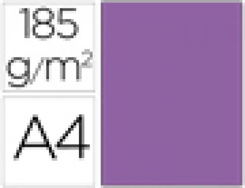 Cartolina guarro din a4 violeta 185 gr pack de 50 folhas , Guarro , 54750 , 3148954222615